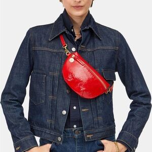 Clare V. Petite Grande Fanny in red NWT